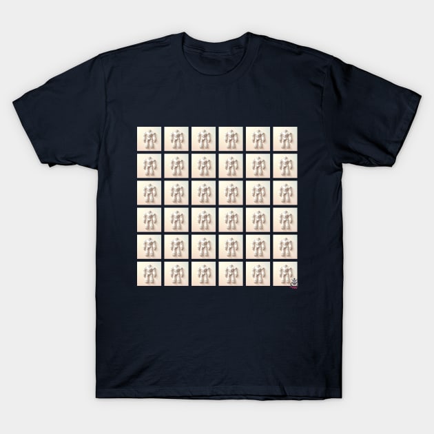 Modern Geometric Origami Bot Tee 3 T-Shirt by Robot Tees